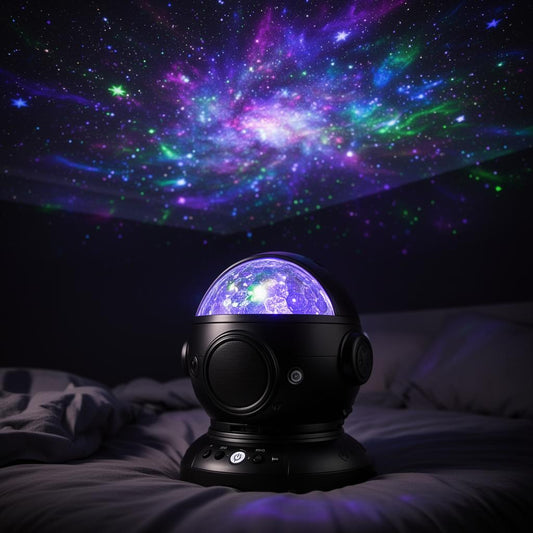 LED Galaxy Star Projector with Bluetooth speaker